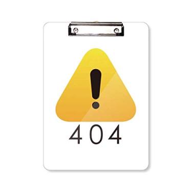 Imagem de Programmer 502 Placa de suporte para prancheta com aviso de erro A4