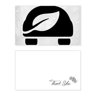 Imagem de Leaf Car Veículos energéticos protegem o meio ambiente cartão de agradecimento aniversário aniversário agradecimento casamento