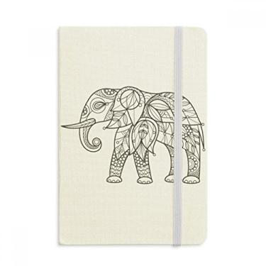 Imagem de Caderno de anotações com estampa de elefante e dentes de amigos, capa dura oficial, diário clássico