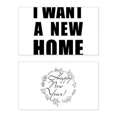 Imagem de Cartão de felicitações I Want A New Home New Year Festival Bless Message Present