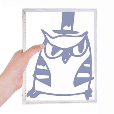 Imagem de Chapéu de desenho animado com proteção de pássaro para amantes de animais de estimação, caderno de folhas soltas diário recarregável