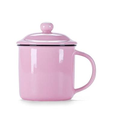 Imagem de PAYNAN Caneca esmaltada vintage estilo chinês canecas de café com leite e chá de imitação de enxaguante bucal copo de água