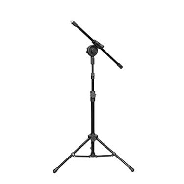 Imagem de Pedestal Microfone Girafa 2 Estágios Altura e Pés Dobráveis