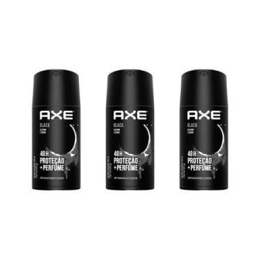 Imagem de Desodorante Aerossol Axe 150 Ml Black-Kit C/3Un