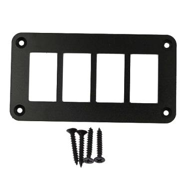 Imagem de Bothyi Suporte de Caixa Do Painel Do Interruptor de Balancim, à Prova D'água, Preto, Suporte de Montagem Do Interruptor de Alternância para Arb/carling Marin, 4 vias