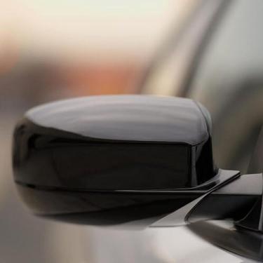 Imagem de LAVIYE Carro Retrovisor Lateral Espelho Tampa Asa Porta Exterior Vista Traseira Case Guarnição Habitação Fibra de Carbono Olhar, Para Dodge Charger 2011-2021
