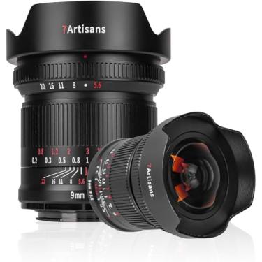 Imagem de 7artisans Lente grande-angular de 132° F5.6 de 9 mm, distorção quase zero, distância mínima de focagem de 0,2 m, compatível com Sony A7 Series A7R A75 A7SII A9 A7C A1, etc.