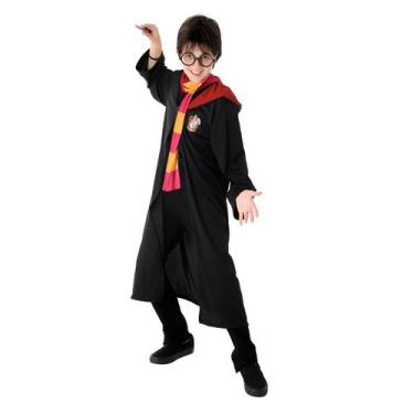 Imagem de Fantasia Harry Potter Infantil Grifinória Original Com Cachecol E Ócul