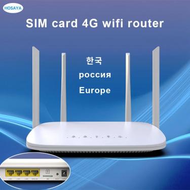 Imagem de 4g cpe 4g roteador sim cartão wifi modem hotspot 32 usuários wifi rj45 wan lan antena lte roteador