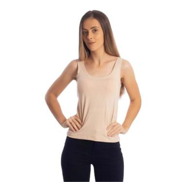 Imagem de Regata Feminina Alça Larga Blusas Básicas Primavera Verão 3020A - Vtm