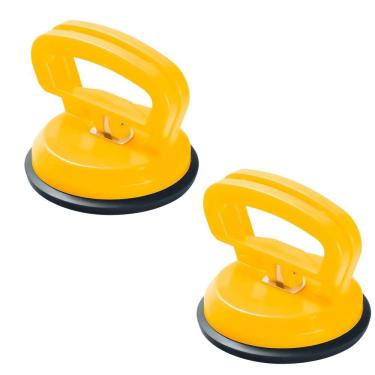Imagem de Kit Ventosas Simples de Vidros Espelhos 40kg Alta Sucção Fertak Tools