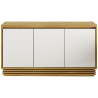 Imagem de Balcao Buffet 3 Portas 160 cm BB2610 Natural Off White Tecno Mobili