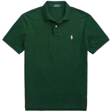 Imagem de Polo Ralph Lauren Camisa polo masculina de ajuste clássico, (Coleção 2024) Huntclub Green, GG