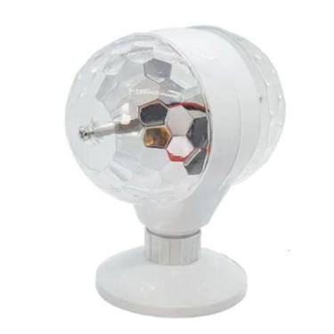 Imagem de Jogo De Luz Bola Maluca Mini Dupla Giratória Festas Globo