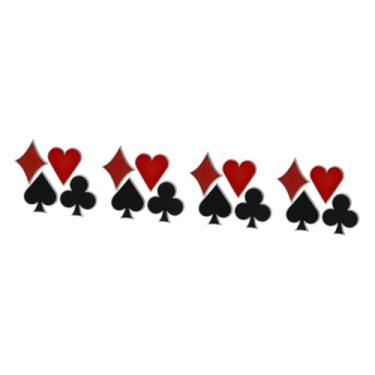 Imagem de WOFASHPURET 16 Peças broche de pôquer o acontecimento graça poker alfinetes de chapéu mochilas broche de metal broche de roupas criativas europeu e americano PIN joalheria pequeno distintivo
