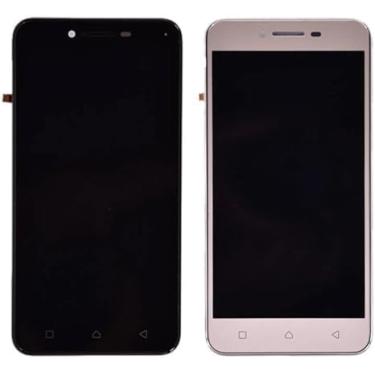 Imagem de SHOWGOOD para Lenovo Vibe K5 Plus A6020 A40 A6020A40 Display LCD e digitalizador de tela sensível ao toque A6020a40 LCD com moldura (branco com moldura)