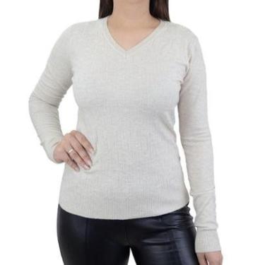 Imagem de Blusa Feminina Facinelli Tricot Bege Areia - 651024-Feminino