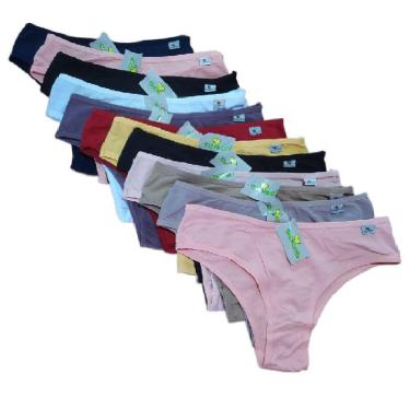 Imagem de Calcinha Linda Brasil Elástico Embutido C/12 Unidades