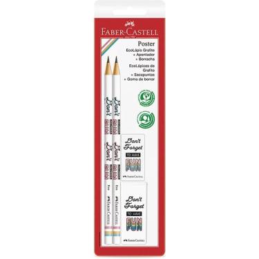Imagem de Kit Poster EcoLápis Grafite Apontador Borracha Faber-Castell
