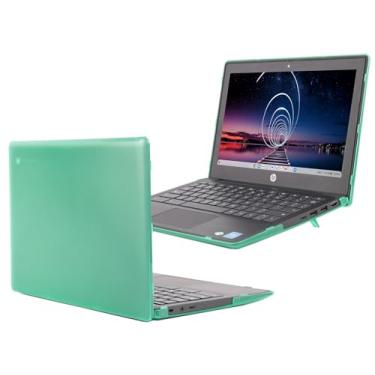 Imagem de mCover A capa é compatível apenas com laptops HP Fortis 27.9 cm G10 Chromebook Enterprise 2024 de 11,6 polegadas (não serve para nenhum outro modelo HP), verde