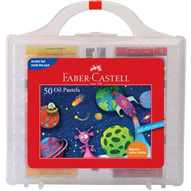 Imagem de Faber-castell Conjunto de 50 caixas de ferramentas coloridas fáceis de embalar e carregar (embalagem de caixa plástica)