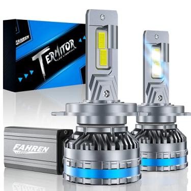 Imagem de FAHREN Lâmpadas H4/9003, lâmpada de iluminação de neblina brilhante atualizada 120W 65000LM, 6500K branco frio IP68 luzes de pneu à prova d'água, instalação rápida, pacote com 2