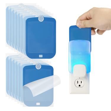 Imagem de Pacote com 15 cartuchos de refil compatíveis com armadilha de luz de insetos voadores Raid Essentials, cartuchos de recarga extra pegajosos para armadilha leve de insetos voadores para controle eficaz