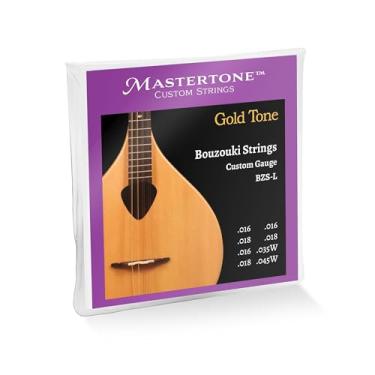 Imagem de Gold Tone Cordas de calibre personalizado Mastertone™ Bouzouki - Extremidade esférica (.016, .016, .018, .018, .035w, .016, .045w, .018) (BZS-L)