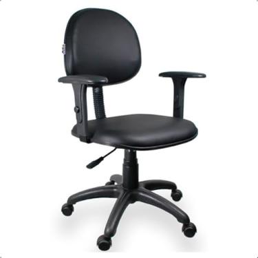 Imagem de Cadeira Executiva Giratória para Escritório Ergonômica Preta – Conforto, Suporte e Estilo - Escritex