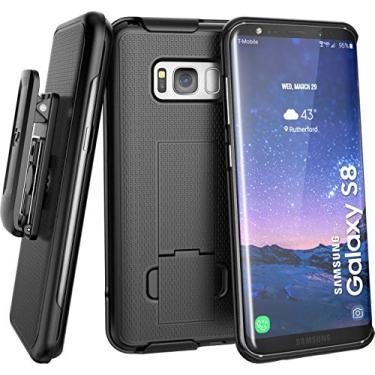 Imagem de Capa coldre para cinto Encased Galaxy S8 (encaixe seguro) DuraClip Combo (Samsung Galaxy S8) (preto)