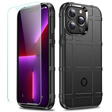 Imagem de LABILUS Capa para iPhone 13 Pro, capa protetora tática tática resistente à queda de 2,4 m à prova de quedas compatível com 13 Pro (6,1 polegadas) - preto escuro