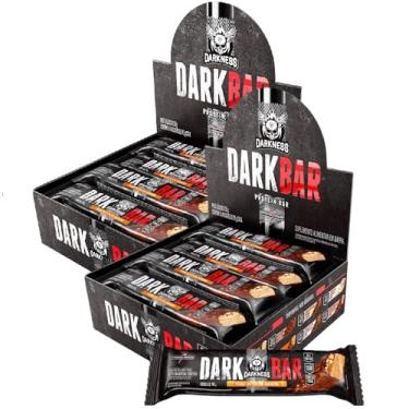 Imagem de Kit 2x Dark Whey Bar Darkness 8 Barras Peanut Butter Integralmedica