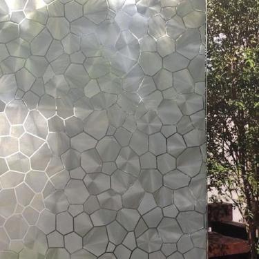 Imagem de Pelicula Adesiva Eletrostatica 3D para Porta de Vidro Muro de Pedras 2
