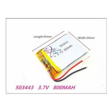 Imagem de Bateria Nova Gps Caixa De Som  Baba 800 Mah 3,7v 2 Fios - KMIG