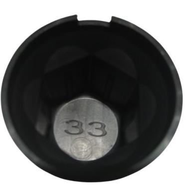 Imagem de 160 Capa de porca de roda 33mm BLACK carreta / caminhoes 160 pç - FLAS