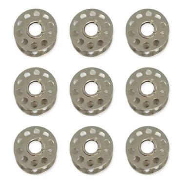 Imagem de Carretilha Alta Metal Furada Reta Doméstica  Cx 30 Unid - Megatex