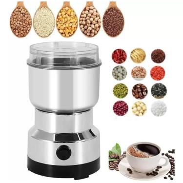 Imagem de Moedor De Café Triturador Elétrico Inox Bivolt Cozinha Multifuncional 