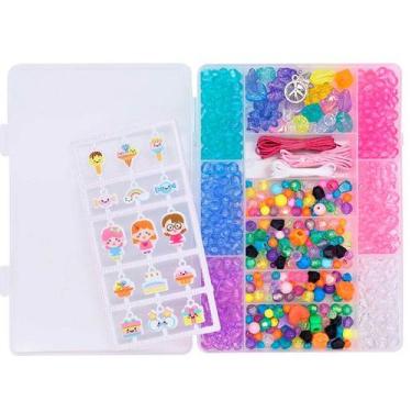 Imagem de Conjunto Miçangas Biju Collection KIT Pocket PLUS Branco DM TOYS DMT63