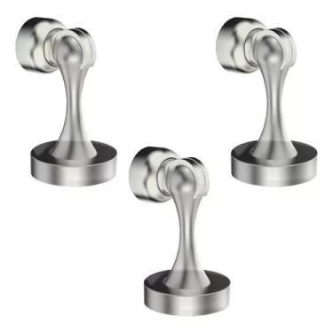 Imagem de 4 Trava Porta Magnético Prendedor Batedor Soprano Escovado