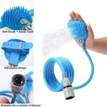 Imagem de Mangueira Ducha Para Banho Pet Com Escova Massageadora - Aiker