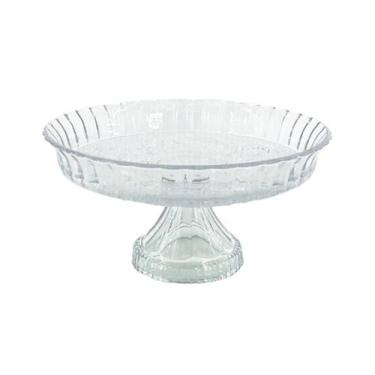 Imagem de Prato para bolo vidro c/ pe 30cm - UTILBAZAR