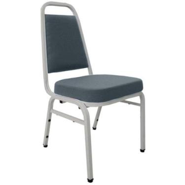 Imagem de Cadeira Empilhável para Auditórios Linha Hotel Plus Cinza - Design Off