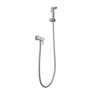 Imagem de Ducha Higiênica Aço Inox Escovado Com Registro Nox15 Doan