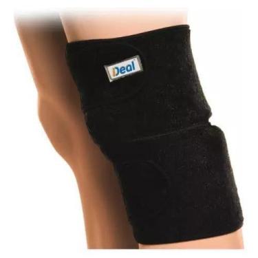 Imagem de Joelheira Ortopédica Compressão Articulada Ajustável Preto - Ideal Pro