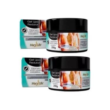 Imagem de Kit 2 Gel Lipo Redutor Termo Ativado 250g - Mary Life