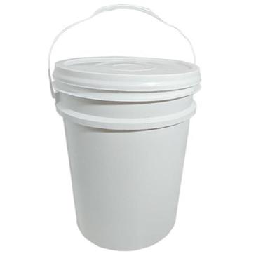 Imagem de Balde Plástico Branco com Tampa 20 Litros Jaguar