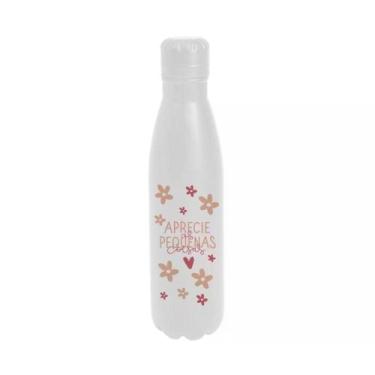 Imagem de Garrafa termica retro 780ml frases cores amores aprecie uatt