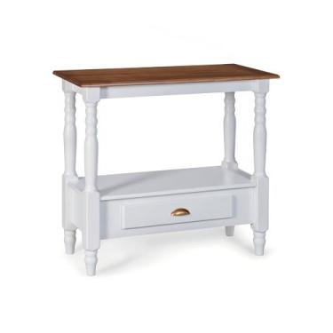 Imagem de Bancada Aparador para Banheiro 1 Gaveta Dália 3063 Linz Móveis, Branco