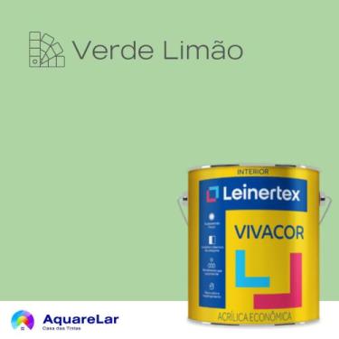 Imagem de Vivacor Acrílica Leinertex Fosco 3,6L, VERDE LIMÃO, 3,6L