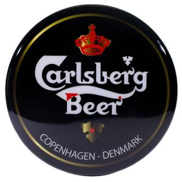 Imagem de Luminoso de Parede Cerveja Carlsberg Retrô Vintage Bar, Garagem, Churr